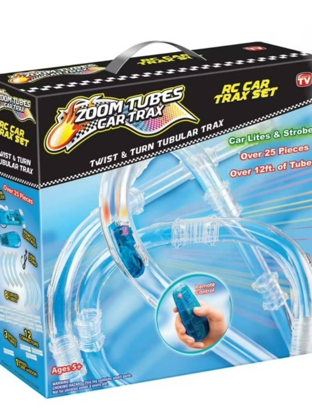 Zoom Tubes Car Trax - RC Car Trax Set - As Seen On TV - All Pieces Are Included
